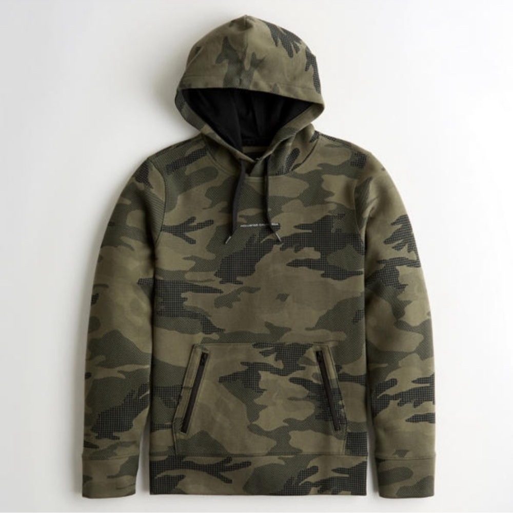 Hollister Camo Logo Hoodie Sweatshirt